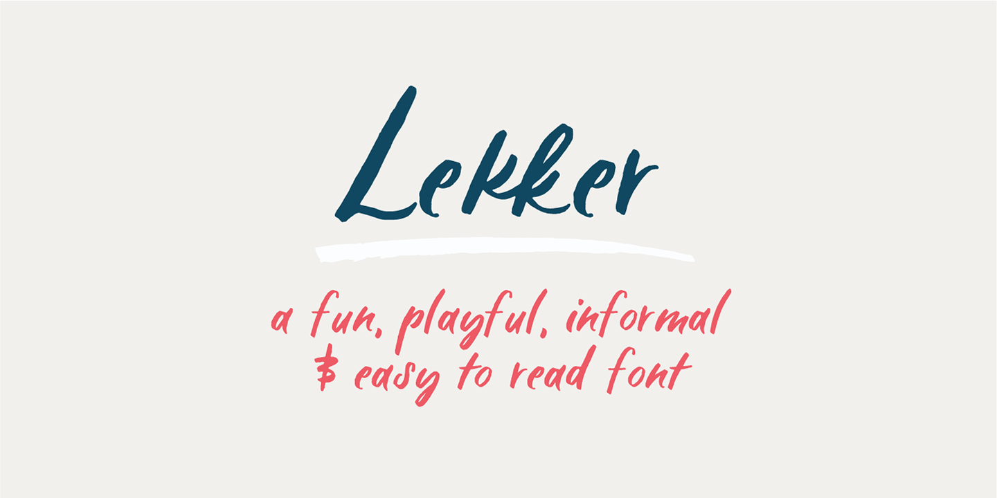 Font Lekker